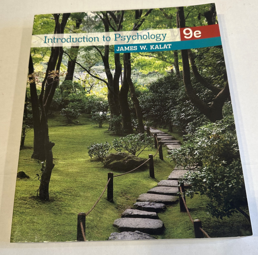 Introduction to Psychology 9th Edition James W Kalat Wadsworth Textbook