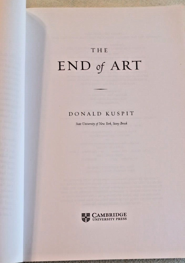 The End of Art