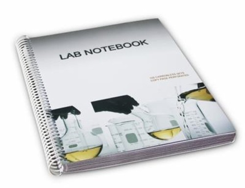 Lab Notebook Spiral Bound 100 Carbonless Pages Copy Page Perforat