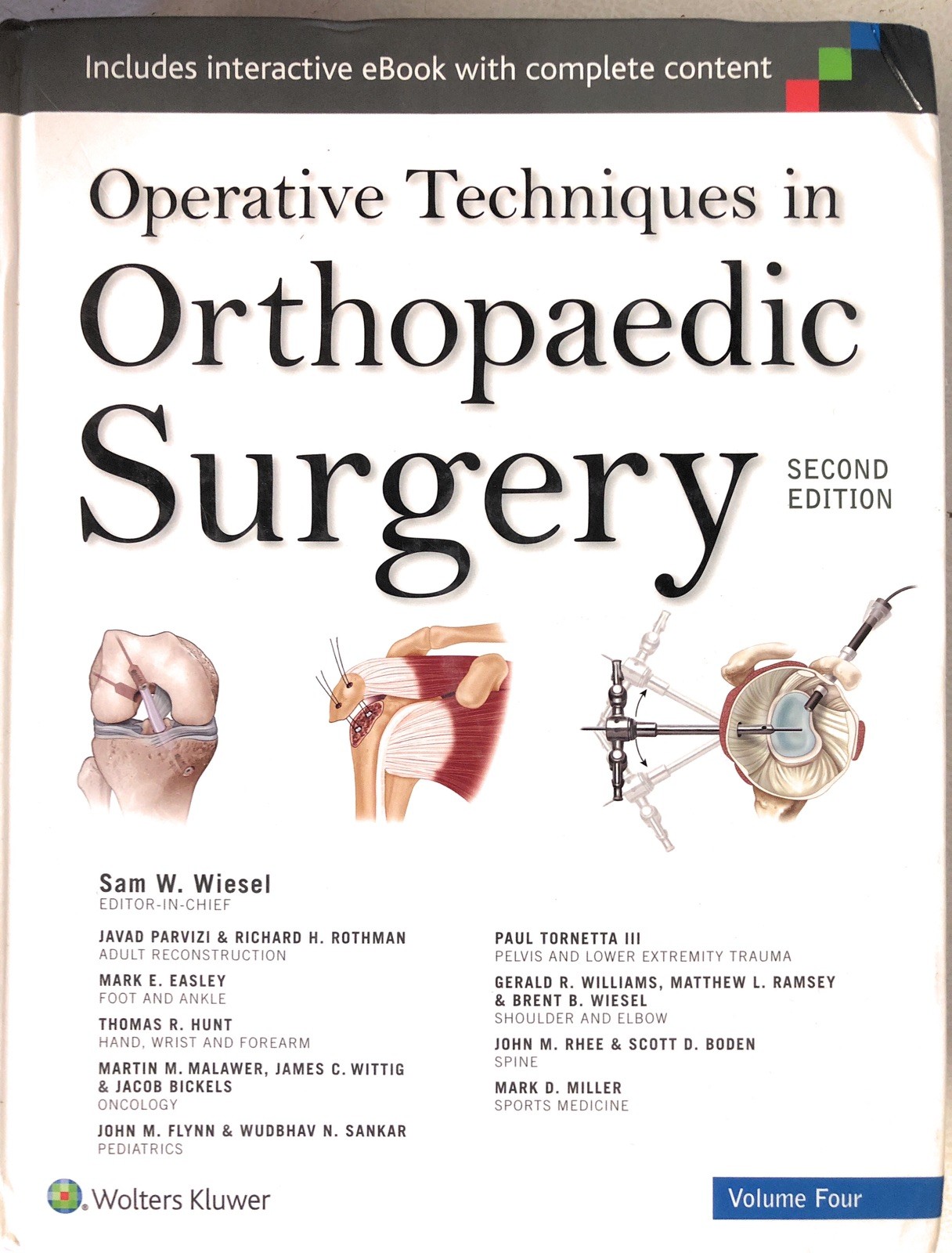 Operative Techniques in Orthopaedic Surgery, 2ed. 4 vol set (2016 hc G) Weisel