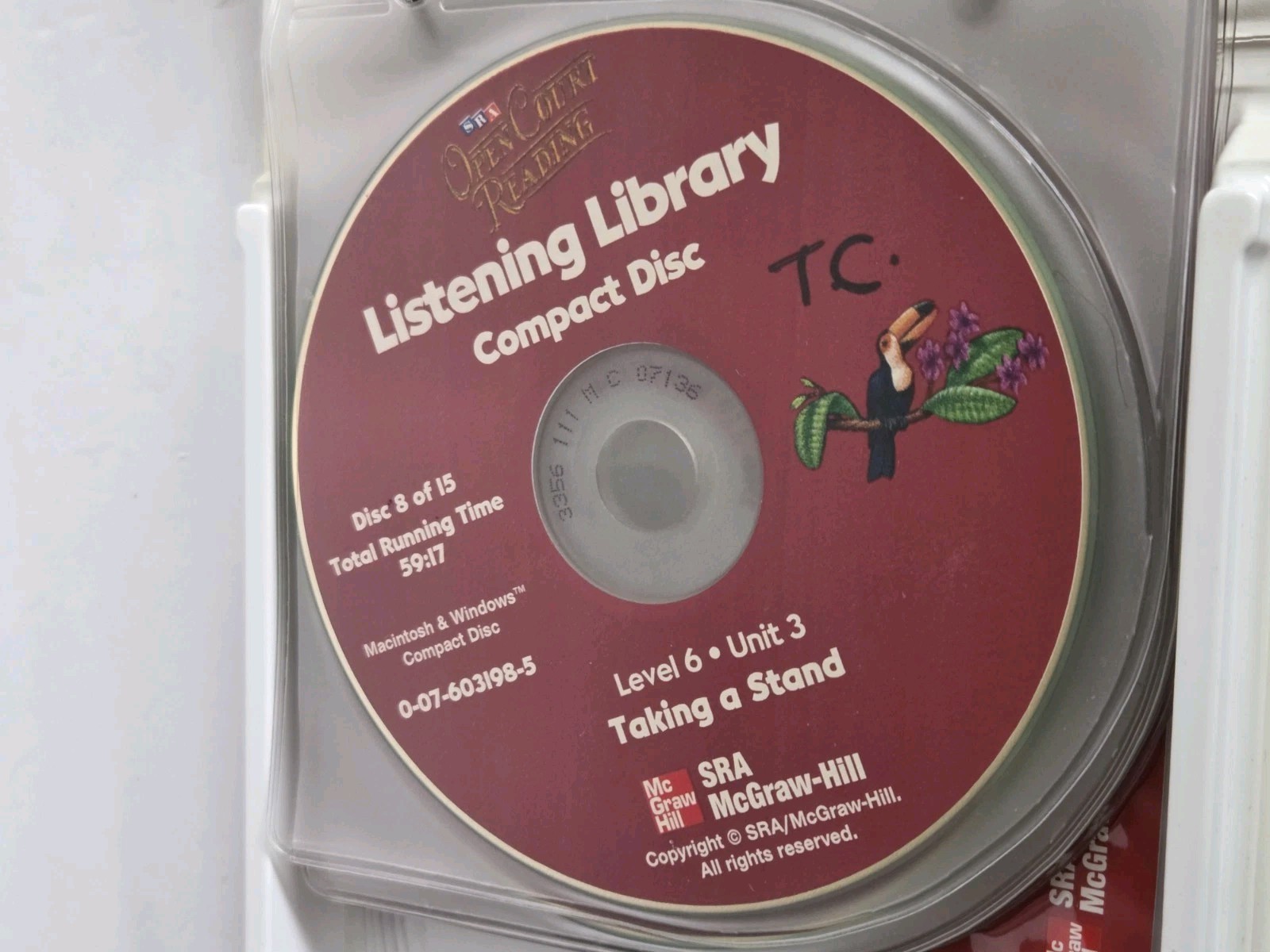 SRA Open Court Reading Preschool Level K Compact Discs Listening Library Level 6