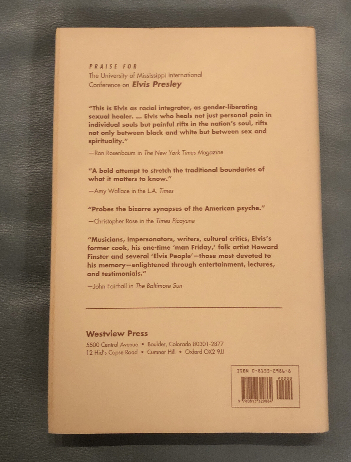 In Search of Elvis: Music, Race, Art, Religion edited by Vernon Chadwick (1997)