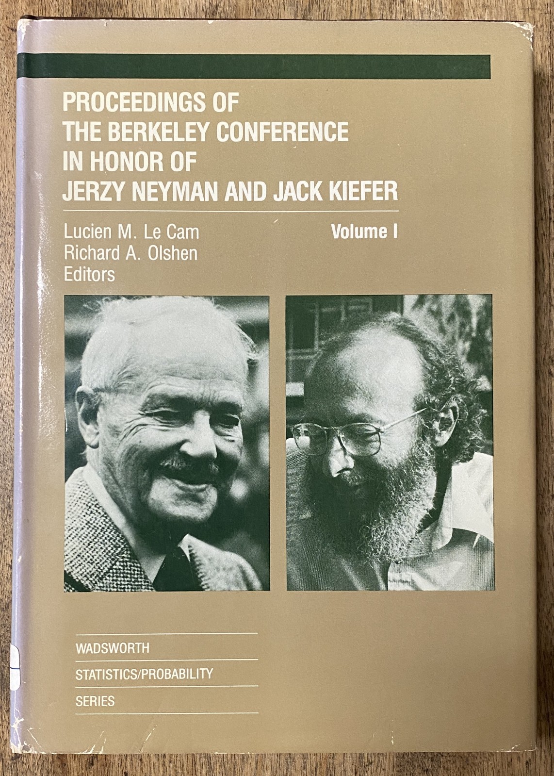 Proceedings Berkeley Conference in Honor of Neyman & Keifer Vol. 1 hardbound