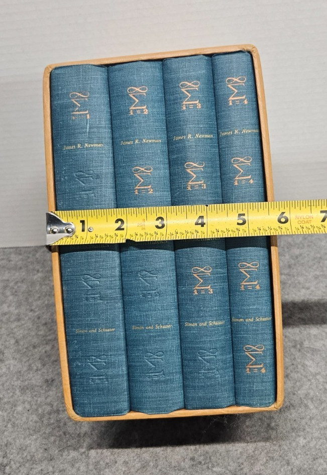 The World of Mathematics Volumes 1-4 by James R. Newman 1956 Hardcover Vintage