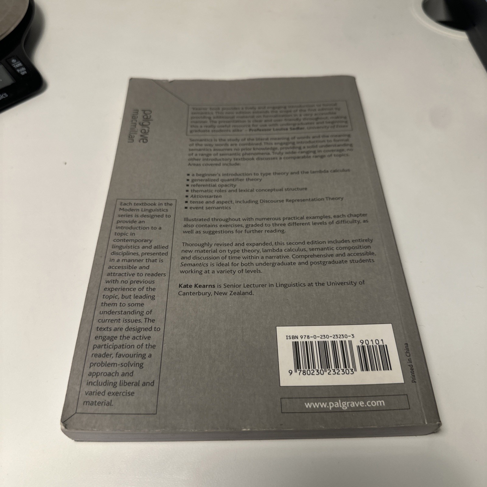 Semantics (Palgrave Modern Linguistics) by Kearns, Kate Paperback / softback The