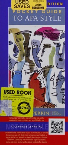 Pocket Guide to APA Style, Perrin, Robert, New Book