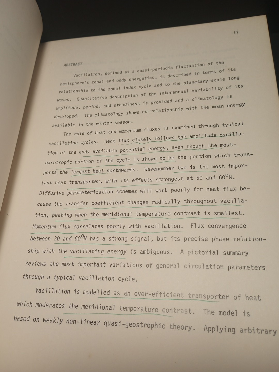 The Climatology and Physical Mechanisms of Atmospheric Vacillation James McGuirk