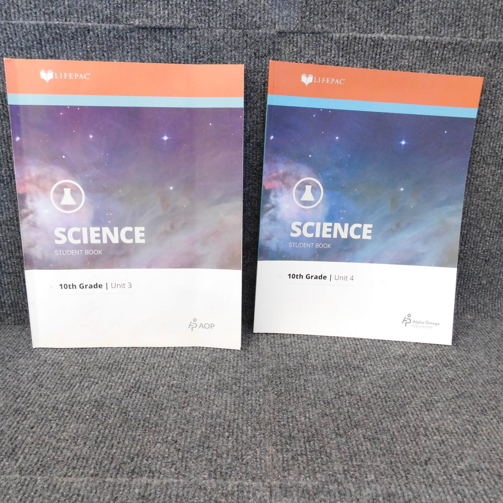 LifePac Grade 10 SCIENCE Teacher Guide, Student 1 – 10 Homeschool (some used)