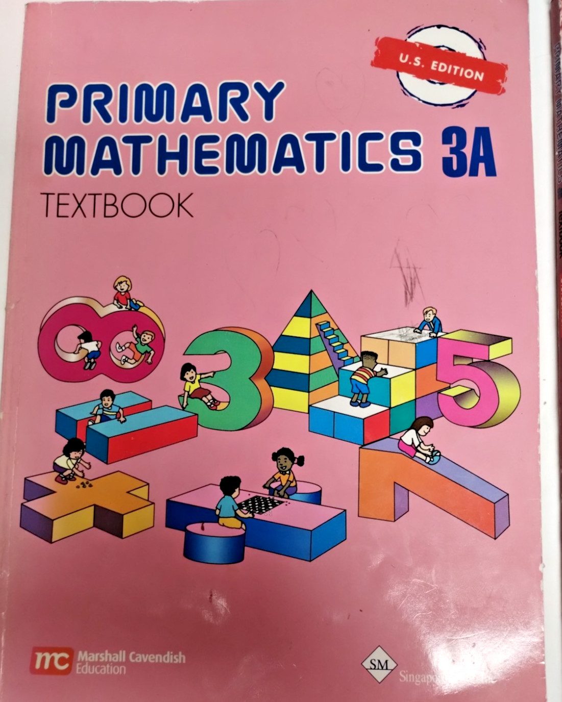 (4) Primary Mathematic Textbooks: 3A, 3B, 4A, 4B by Singapore Math Inc. 2014 PB