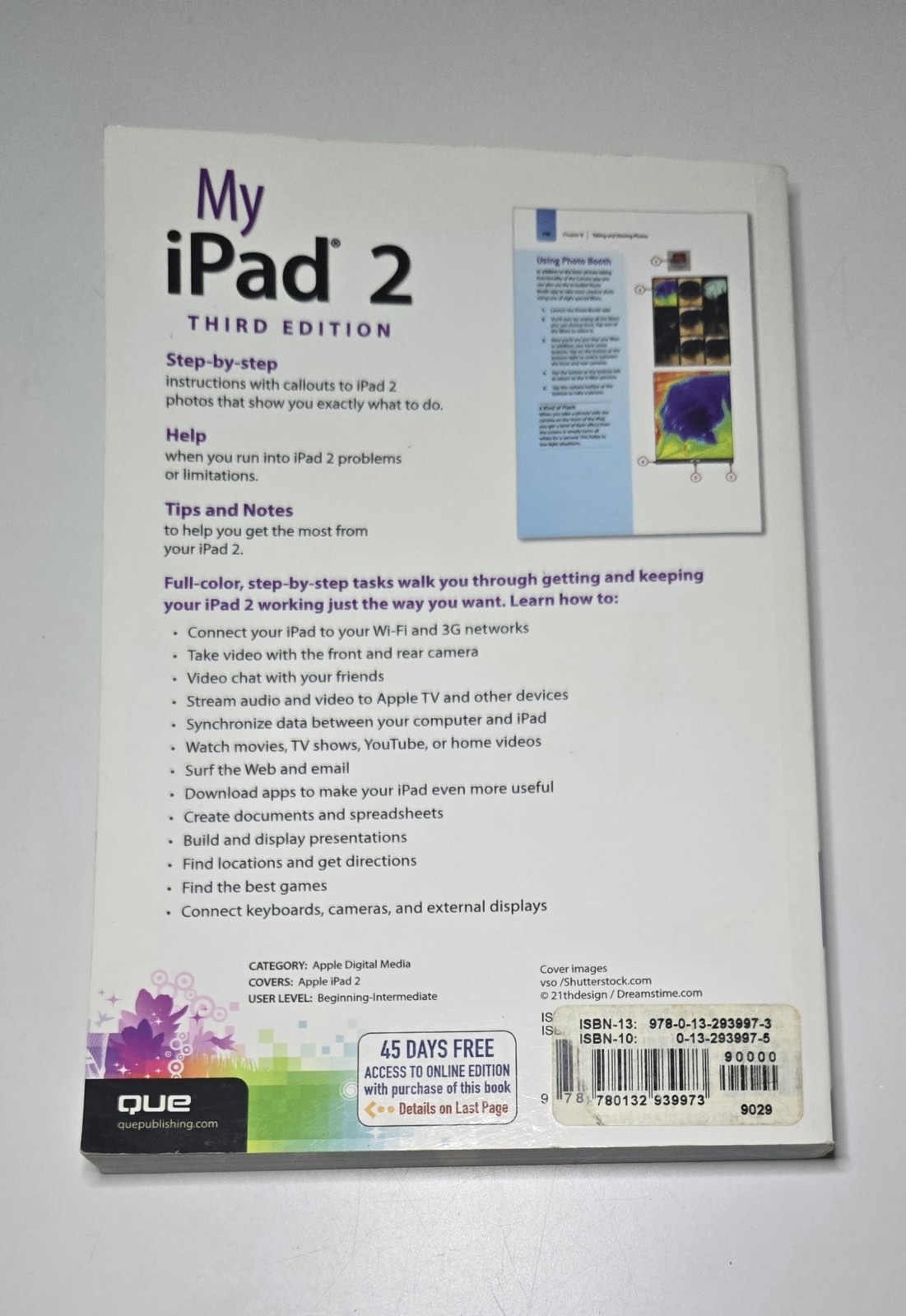 2012 My iPad 2 (covers iOS 5) 3rd Edition Paperback Book By Gary Rosenzweig