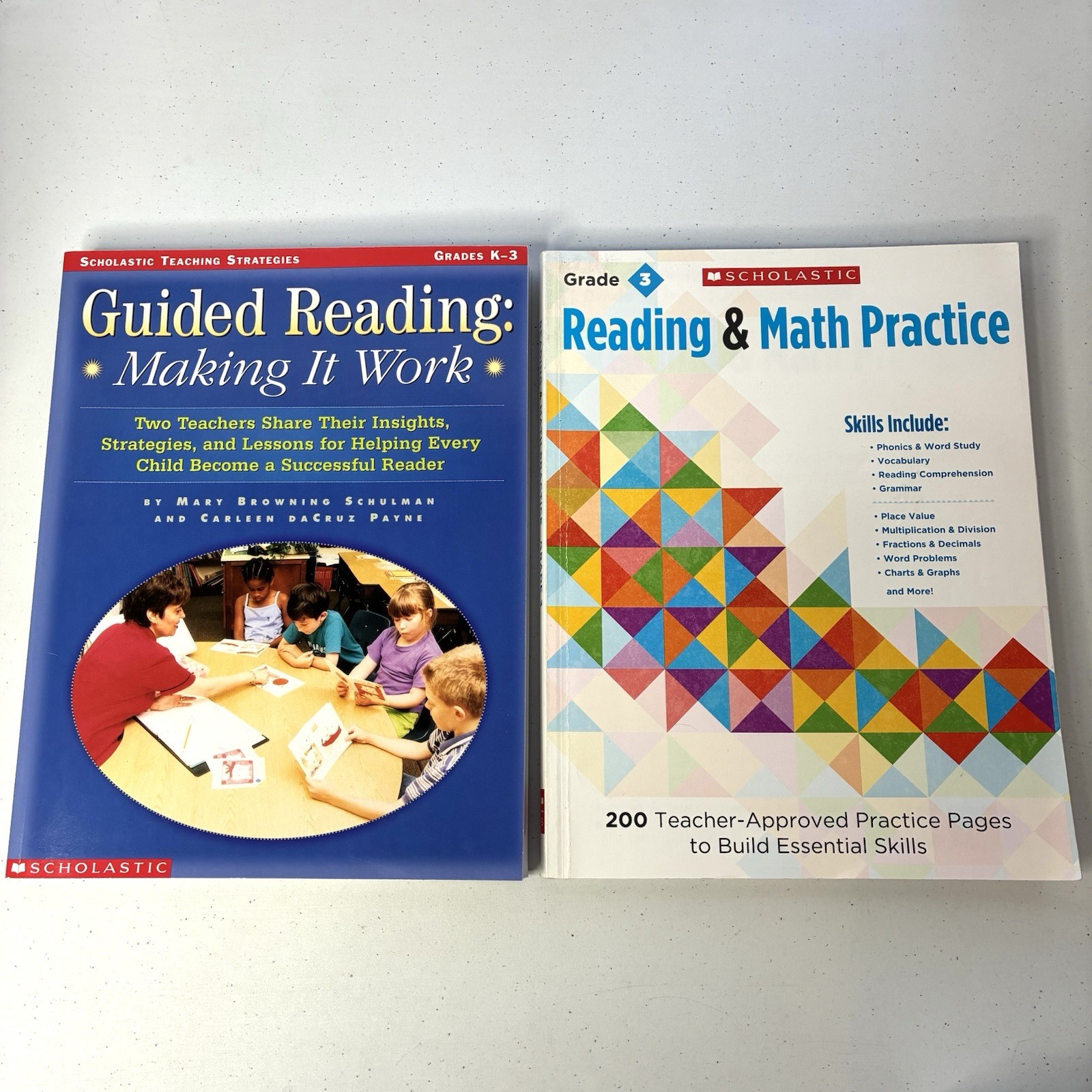 Lot of 11 Scholastic Workbooks Grade K-3 Homeschool Reading Writing Science