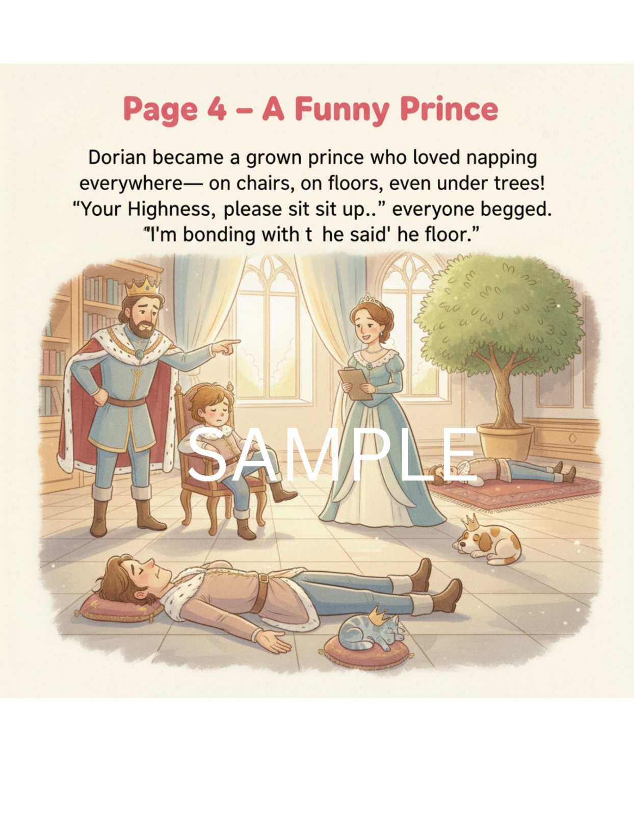 The Lazy Prince | Kids Storybook Book | Printable Digital Download