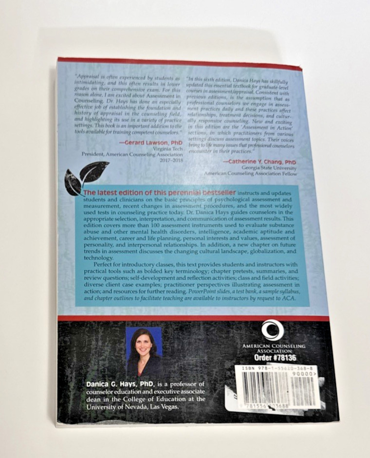 Assessment in Counseling: Procedures and Practices – Hays, Danica, G. 6th Ed