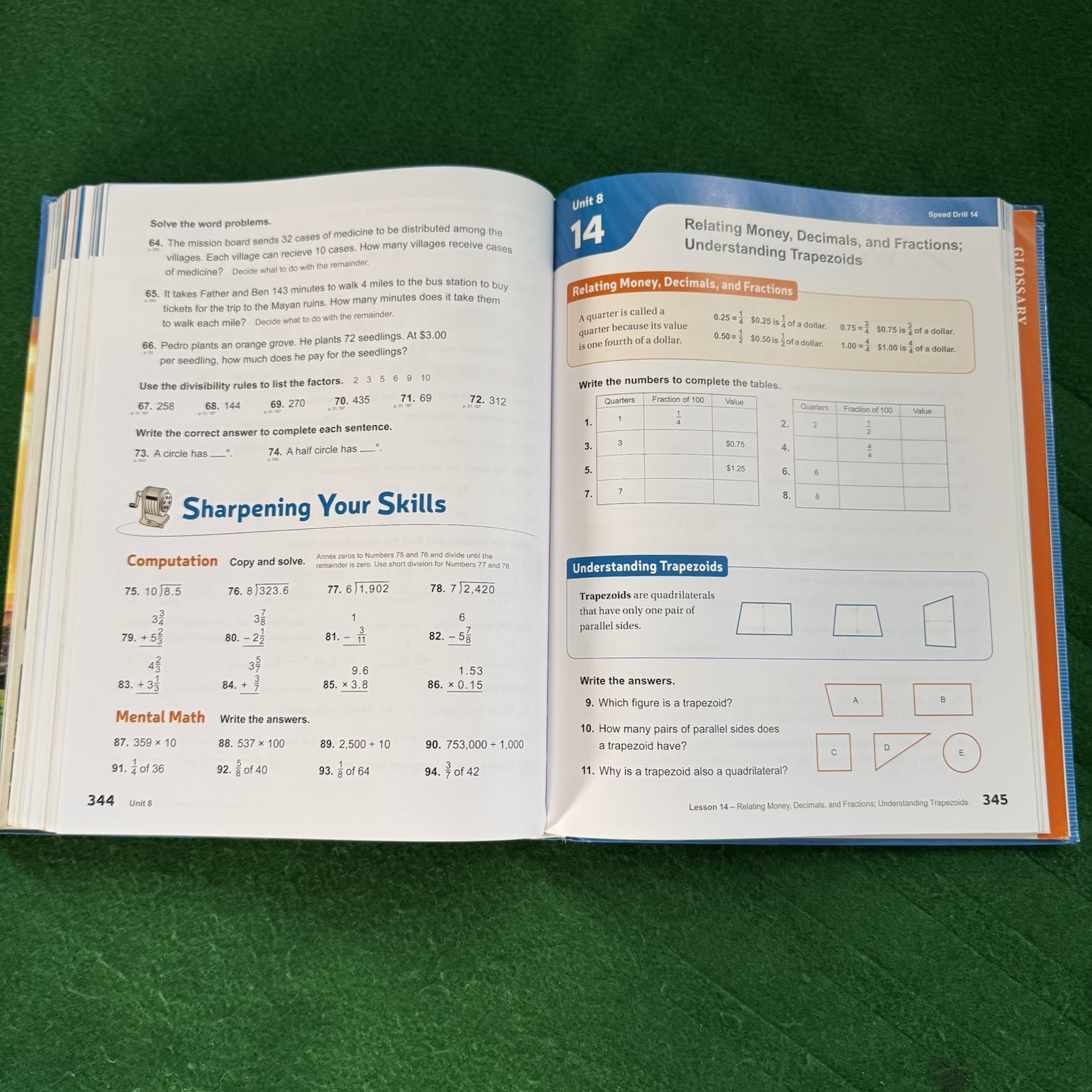 Christian Light Education Grade 5 Mathematics Math In Many Nations Hardcover 📚