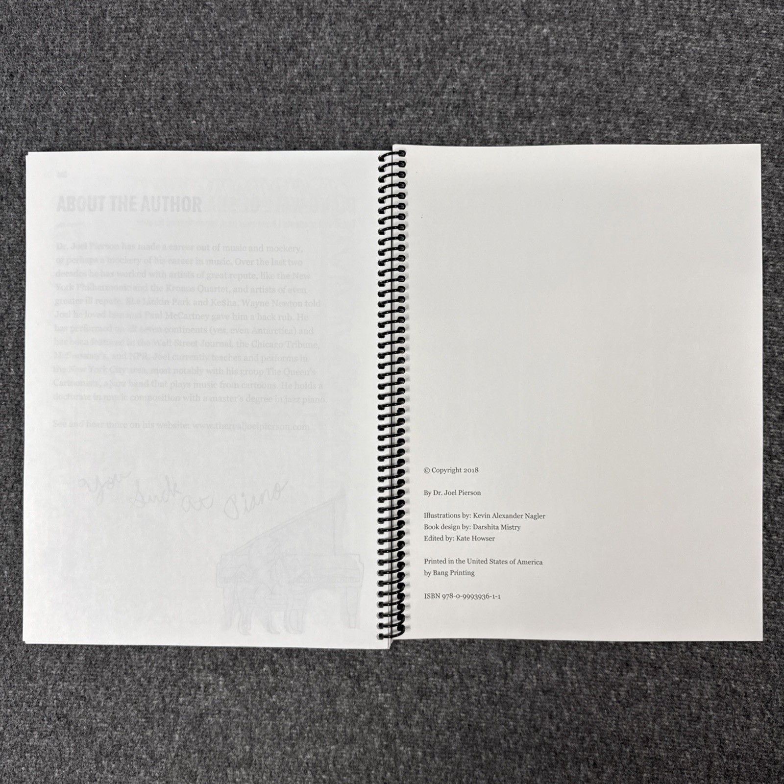 Rare You Suck At Piano 1 & 2 Joel Pierson A Piano Method for Adults HTF OOP