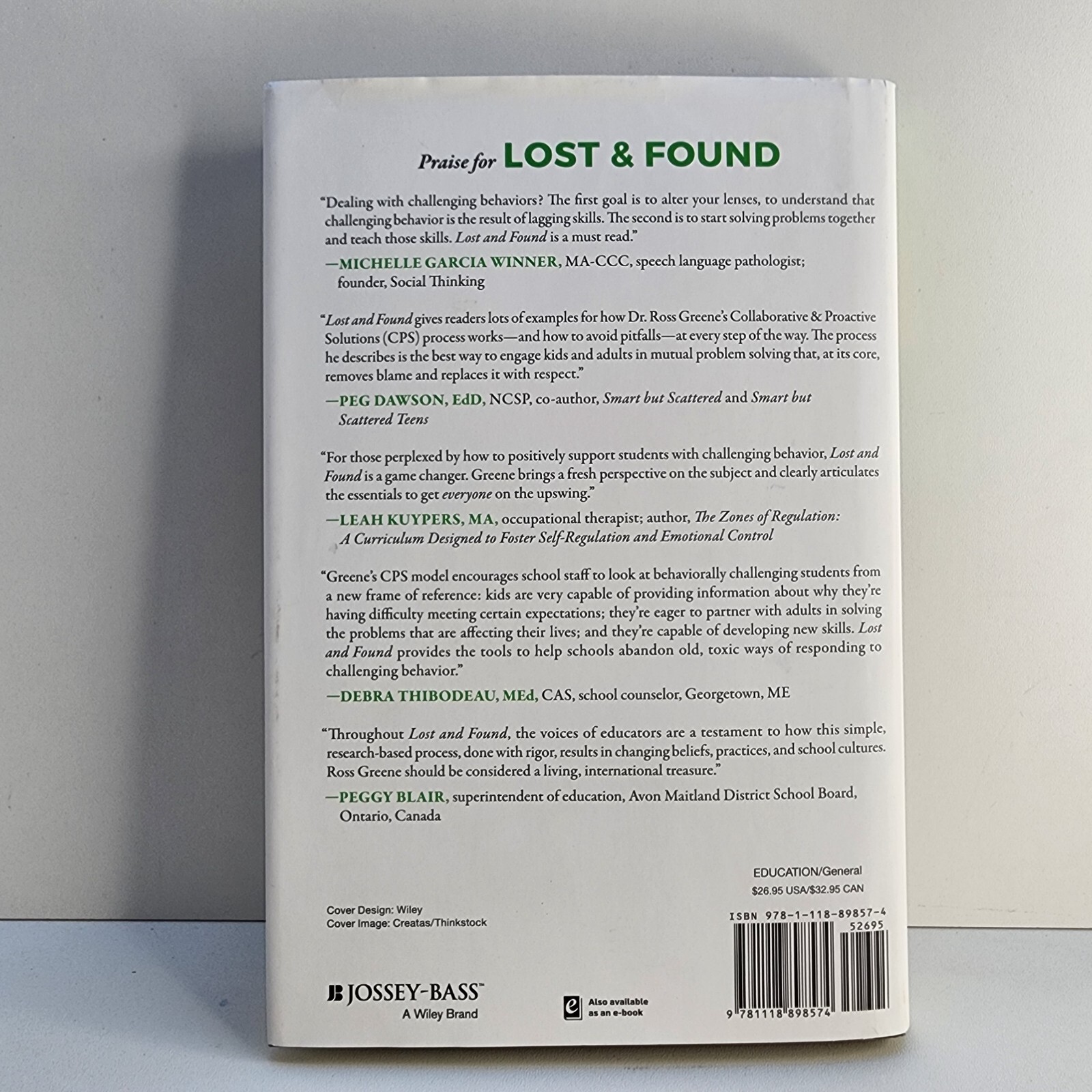 Lost and Found Ross W Greene Hardcover Very Good Condition