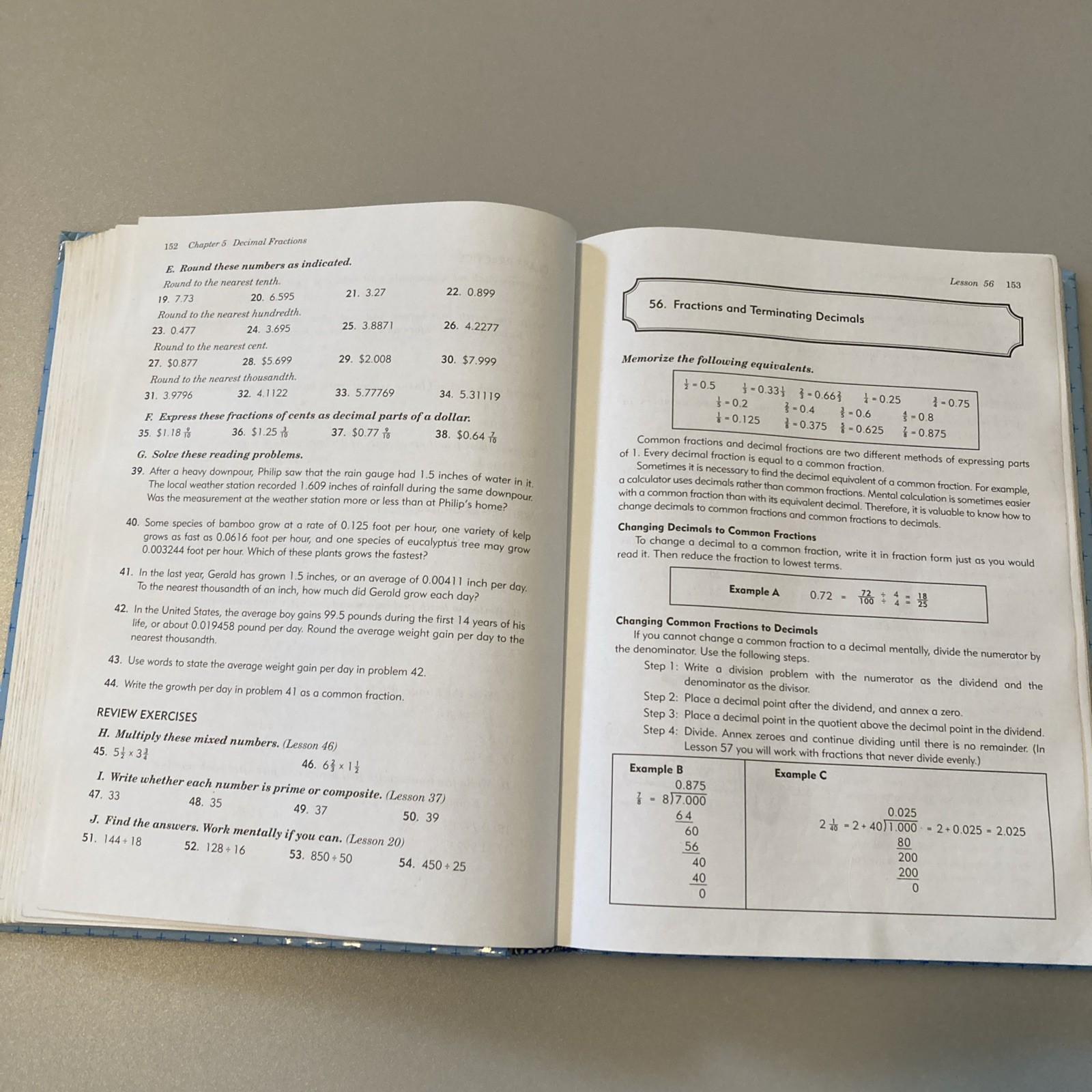 Rod and Staff Mastering Mathematics 7 Student Textbook HC