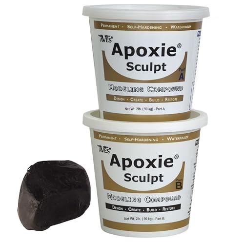 2-Part Self-Hardening Modeling Compound – 4 lbs, Sculpting, Filling & Repairing,