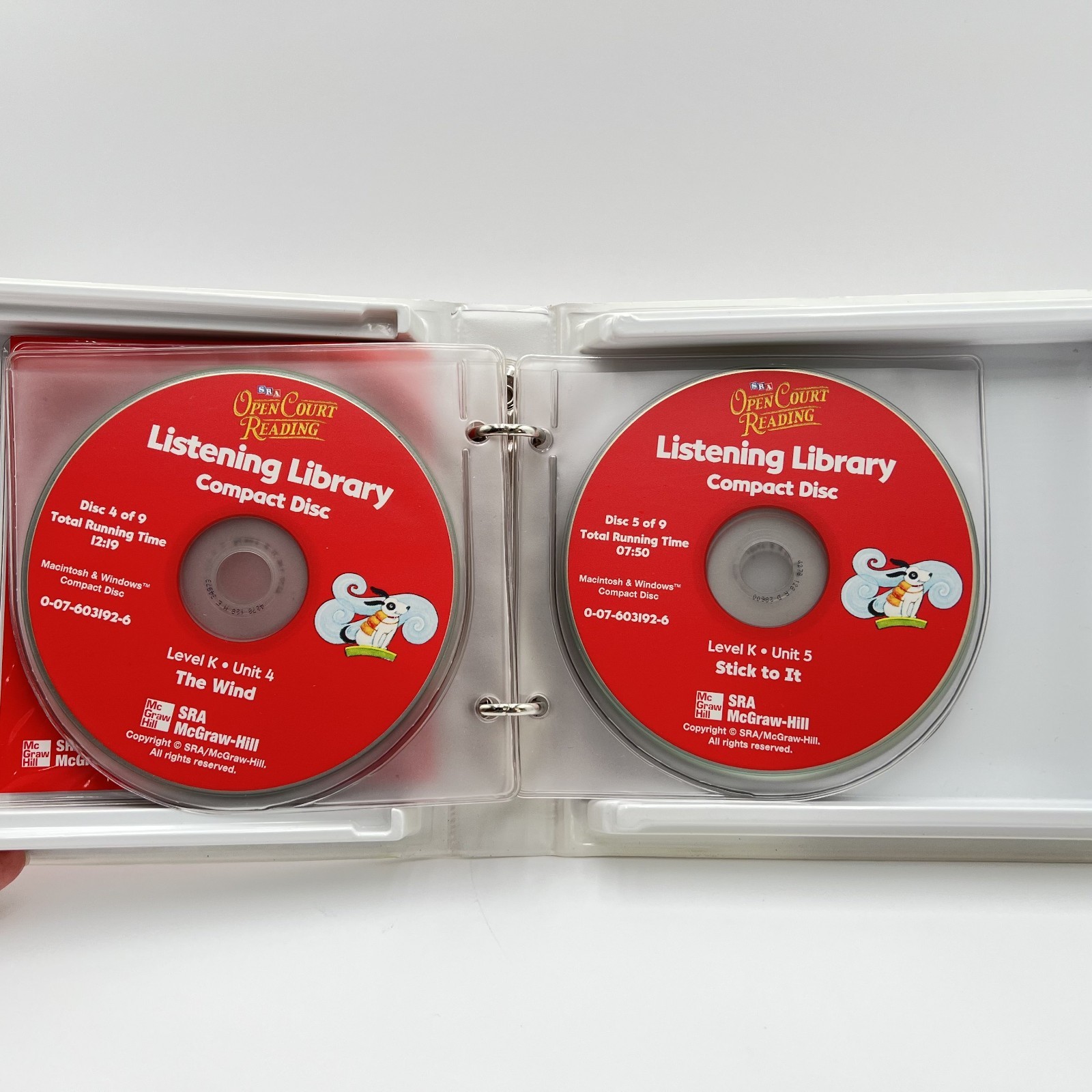 SRA Open Court Reading Preschool Level K Compact Discs Listening Library Set 9