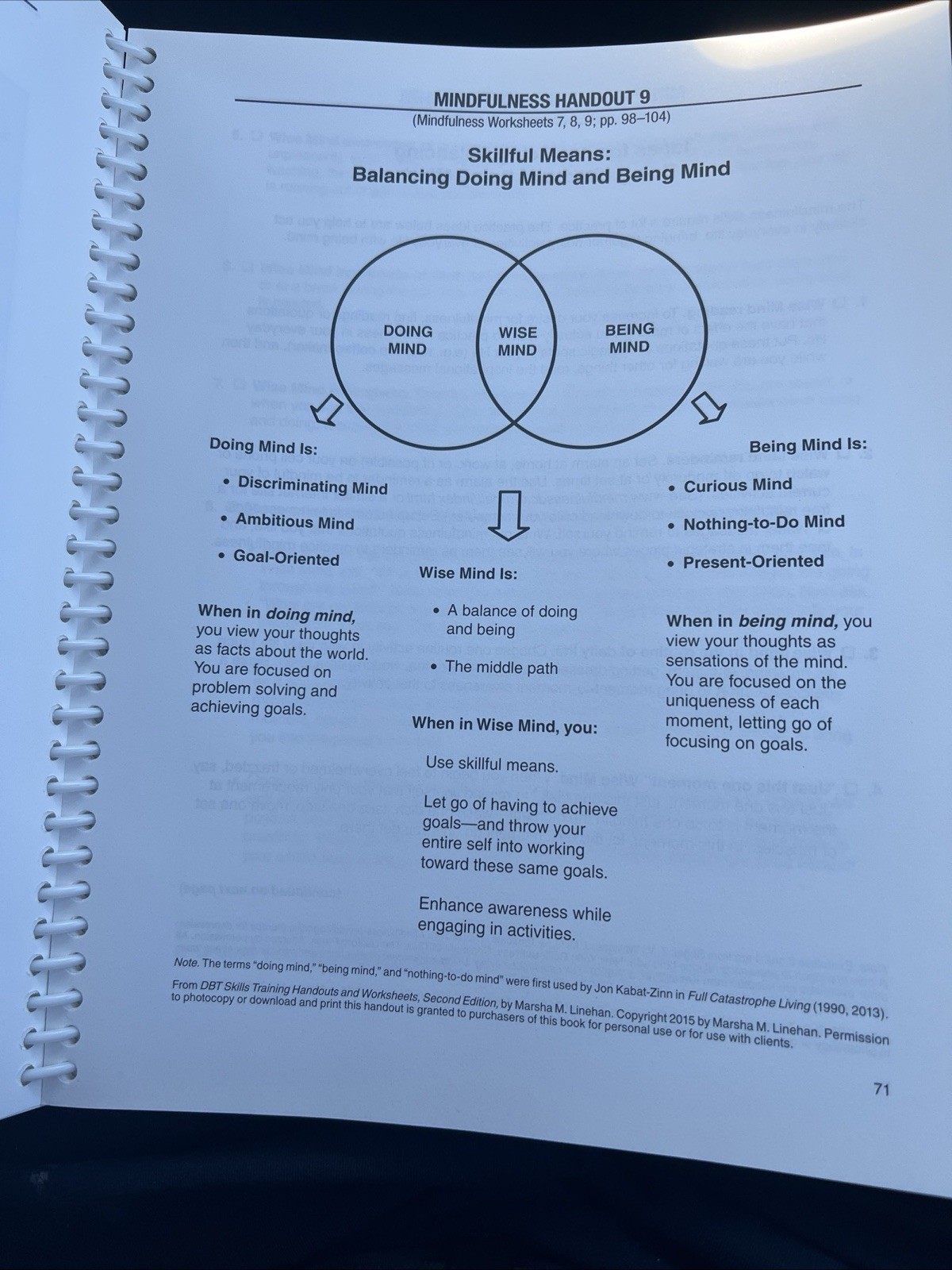 DBT Skills Training Handouts and – Paperback, by Linehan Marsha M.