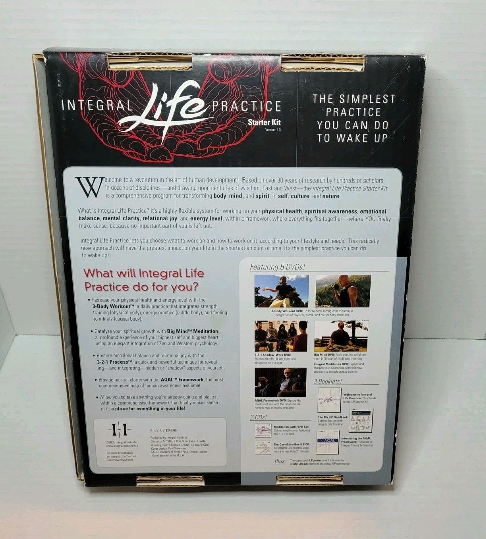 Integral Life Practice Starter Kit Version 1.0 To Wake Up! (Missing CD’S)
