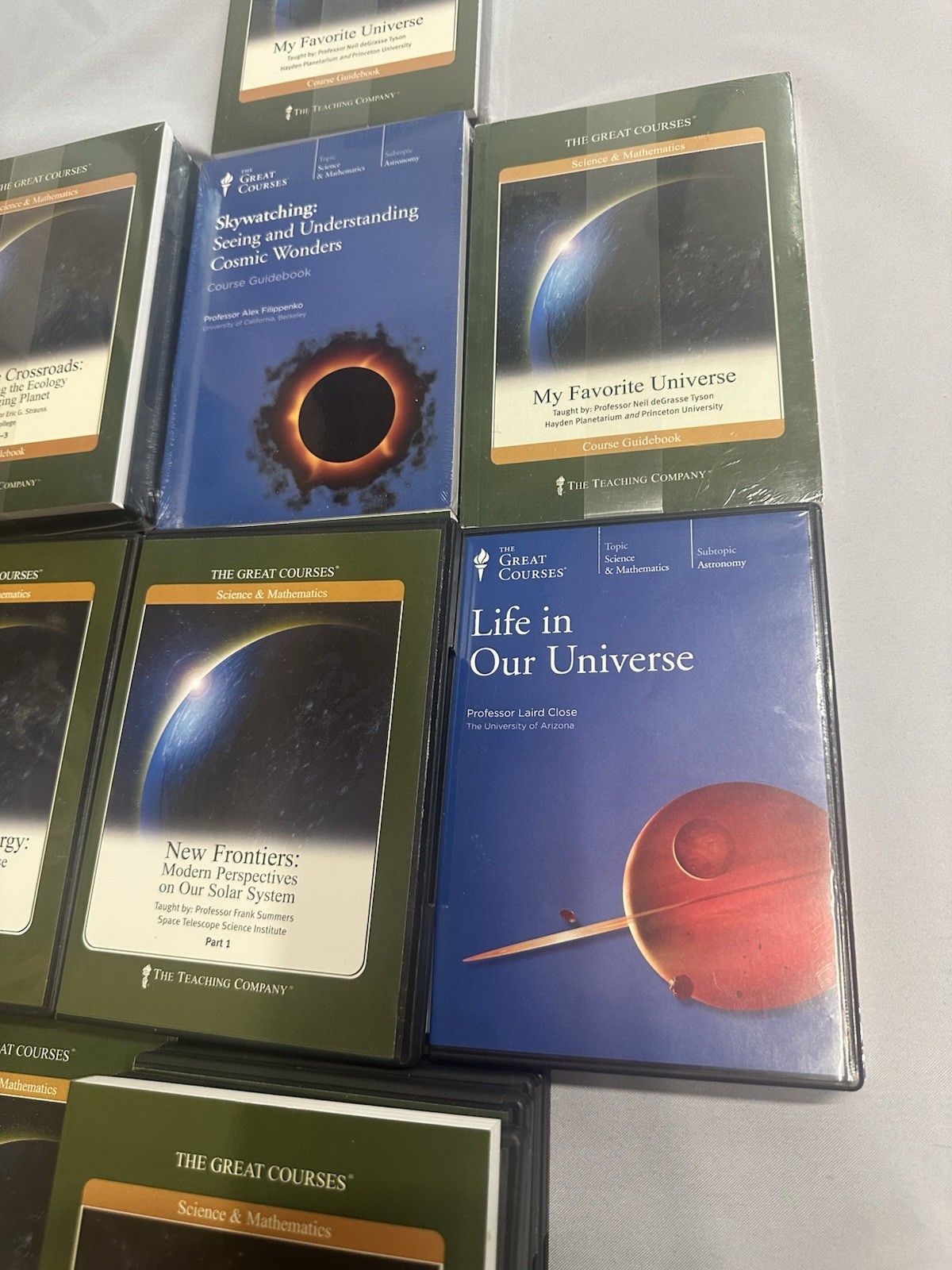 Great Courses Teaching Company DVD Lot 10 Science Astronomy Space Universe
