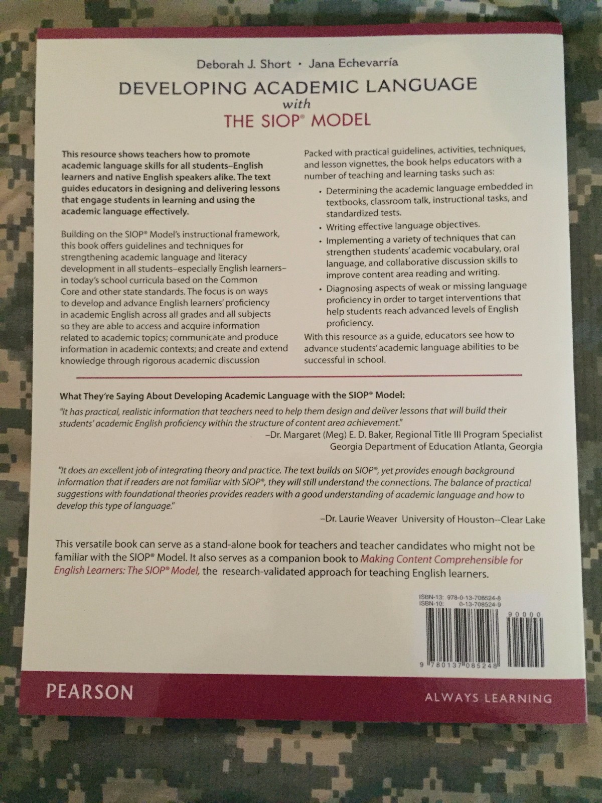 Developing Academic Language with The SIOP® Model