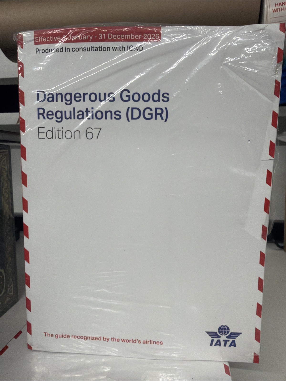2026 67th Edition IATA Dangerous Goods Regulations Perfect Bound 🚨NEW/OTHER🚨