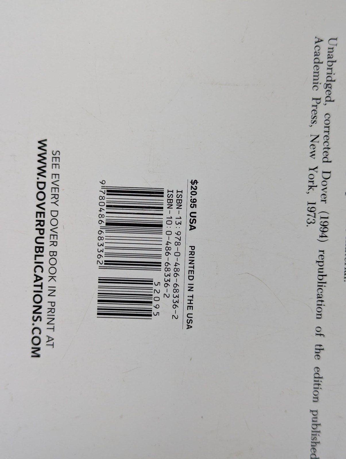 Advanced Calculus of Several Variables by C.H. Edwards Jr. Dover 1994 Good
