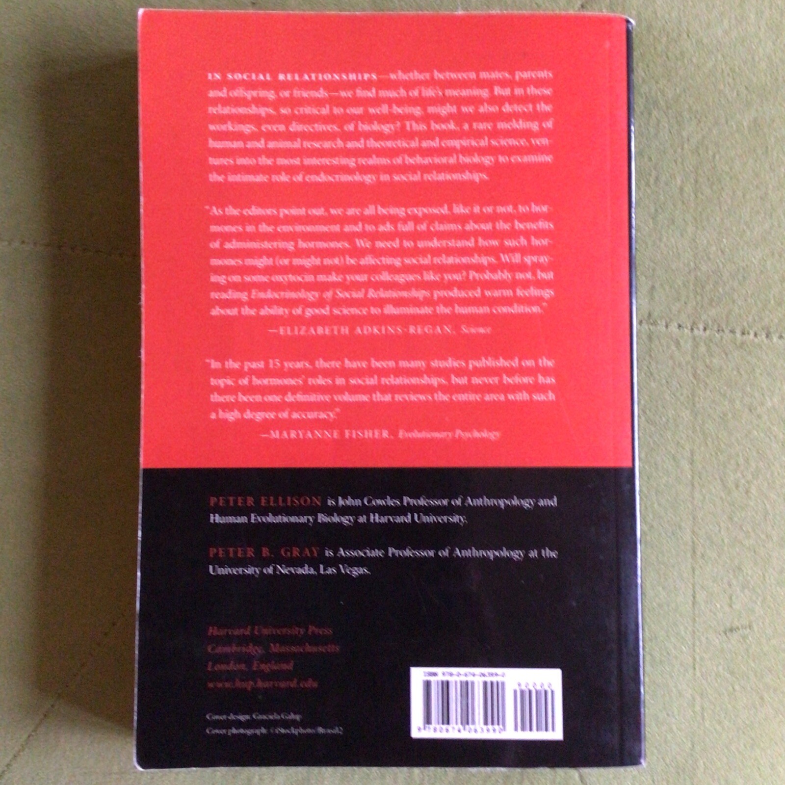 Endocrinology of Social Relationships by Peter B. Gray, Peter T. Ellison…