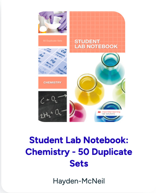 Box of 32 Student Lab Notebooks, 50 Spiral Bound Duplicate Pages, Hayden-McNeil