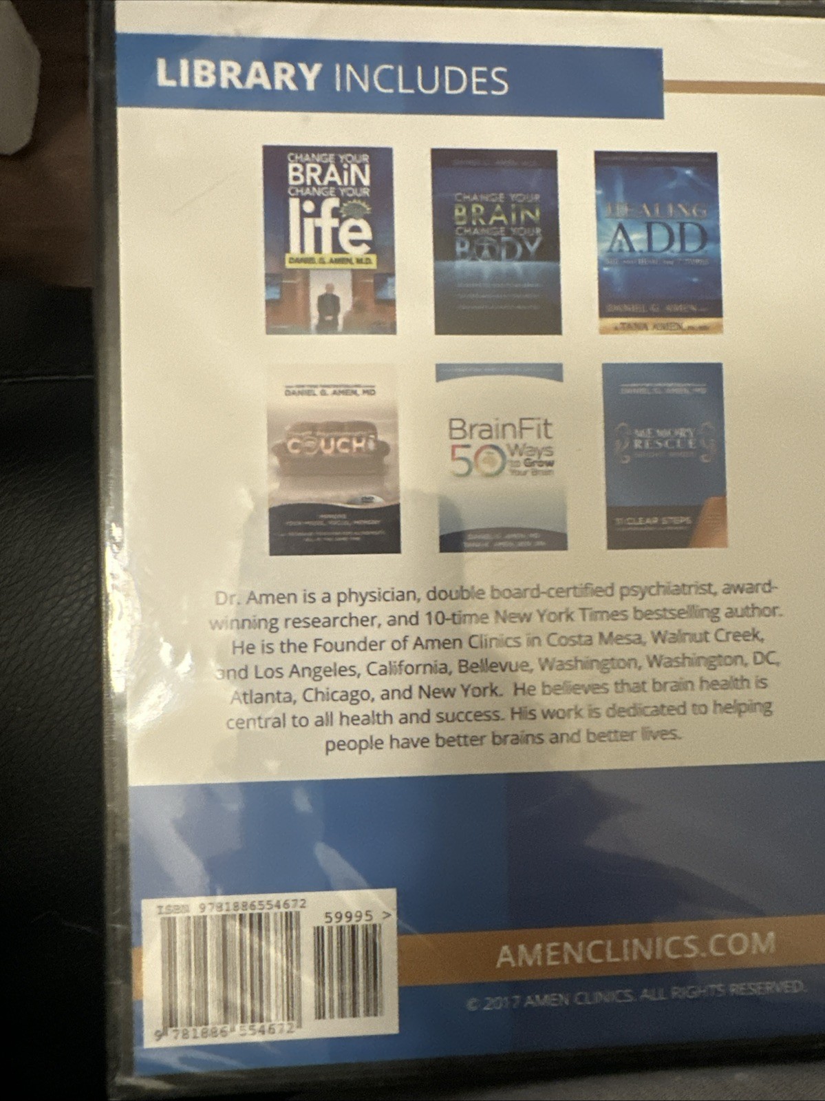 Dr. Amen’s Advanced Brain Health Library by Daniel G. Amen (2017, DVD)