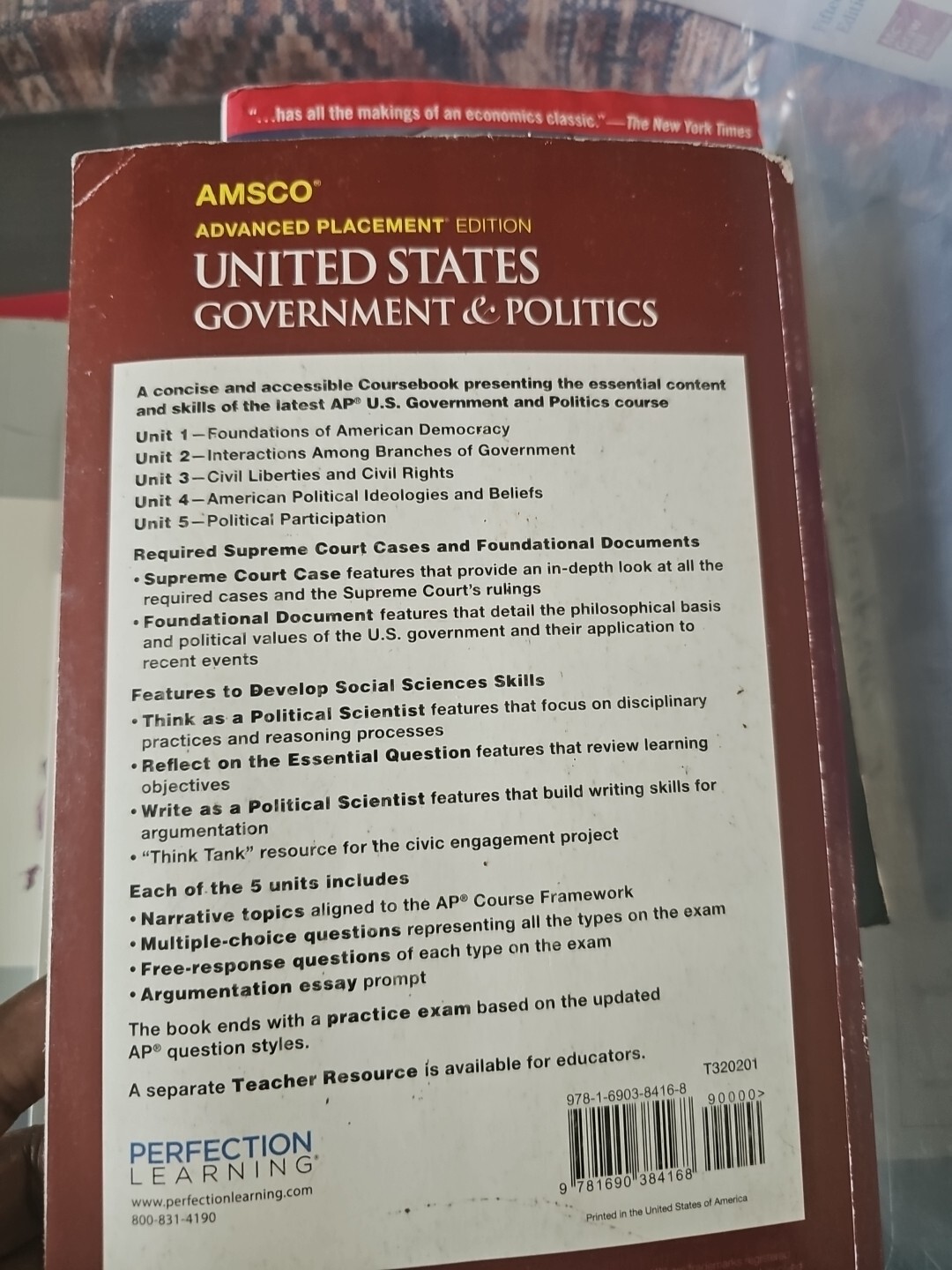 Advanced Placement United States Government & Politics, 3rd Edition by David…