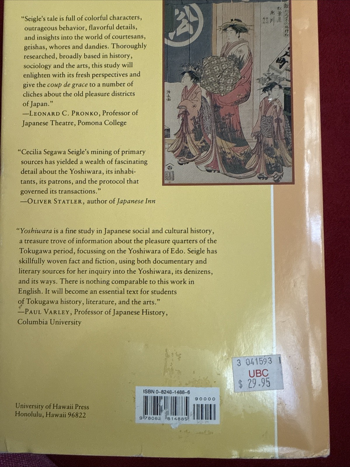Yoshiwara : The Glittering World of the Japanese Courtesan by Cecilia Segawa…