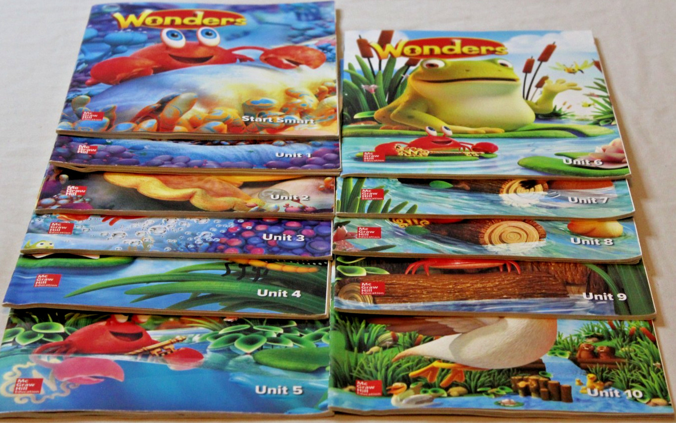 McGraw Hill Reading Wonders Grade K Teacher’s Editions Units 1-10 & Resources