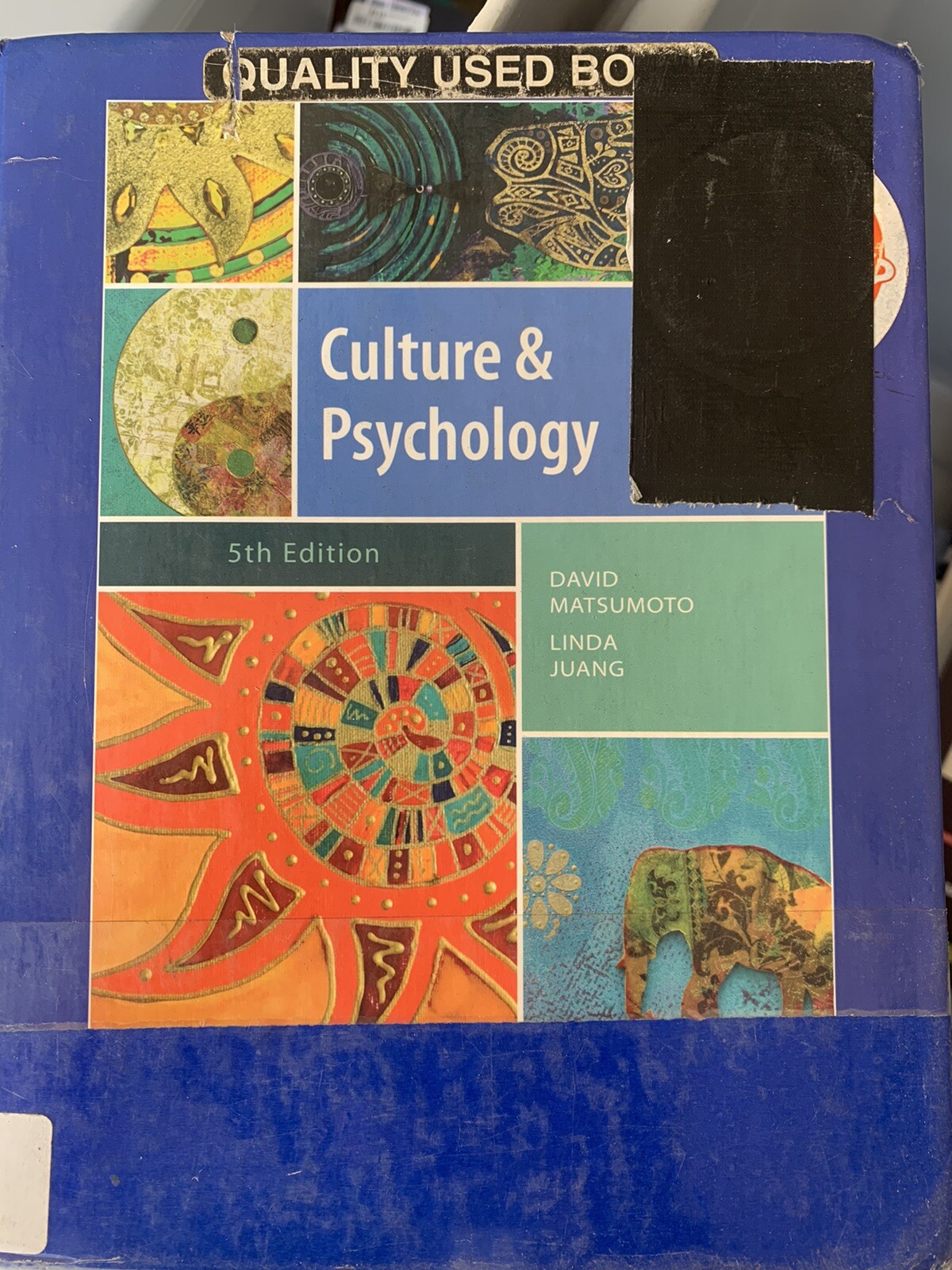 Culture and Psychology, 5th Edition – Hardcover By Matsumoto, David – GOOD T140a