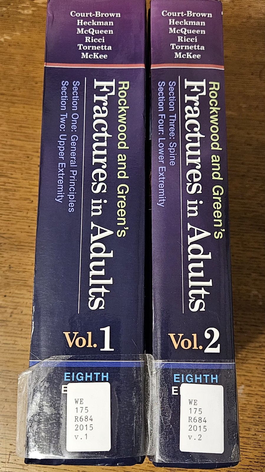 Rockwood and Green’s Fractures In Adults, Eighth Edition, Volumes 1 & 2