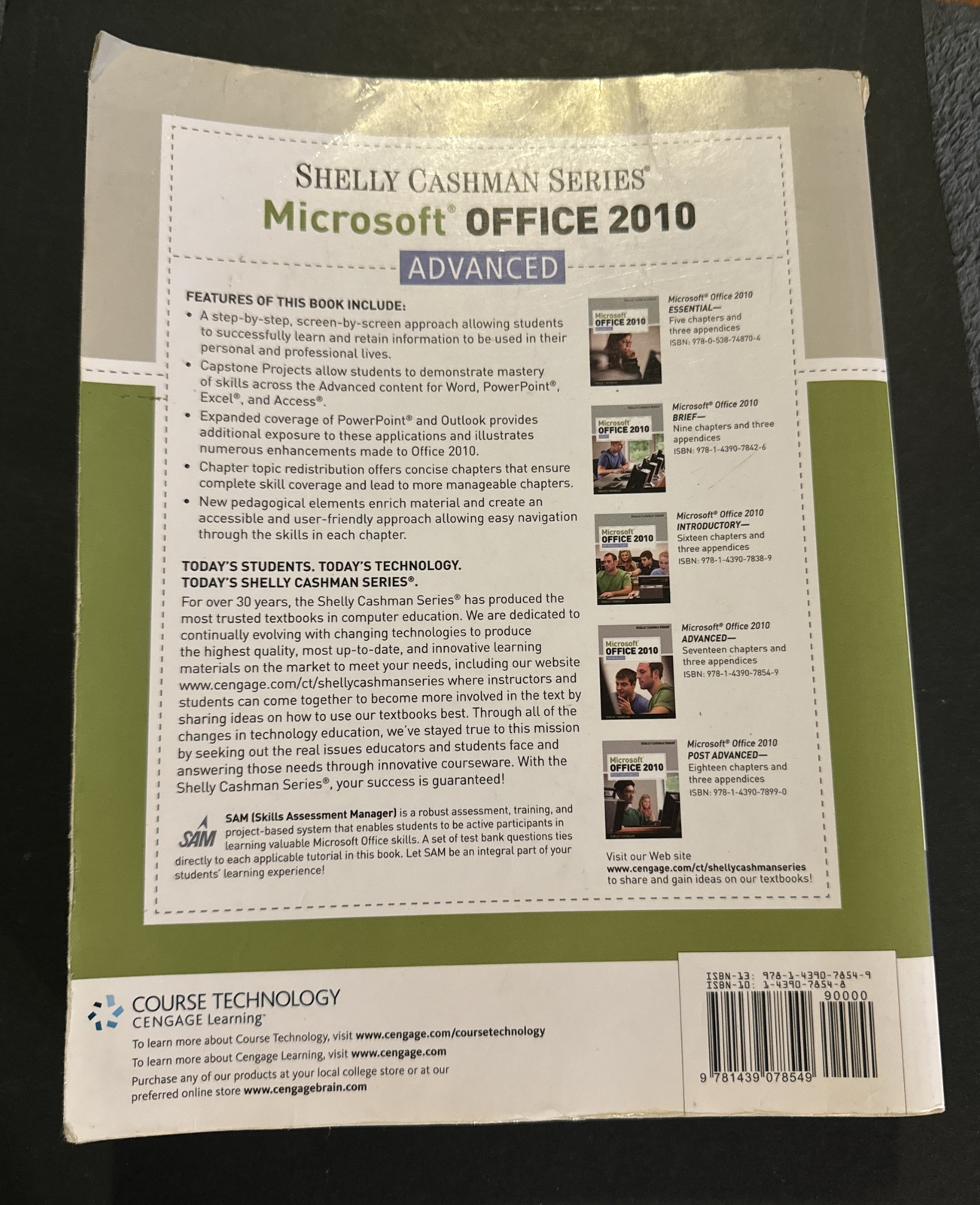 Microsoft Office 2010: Advanced (SAM 2010 Compatible Products) Book