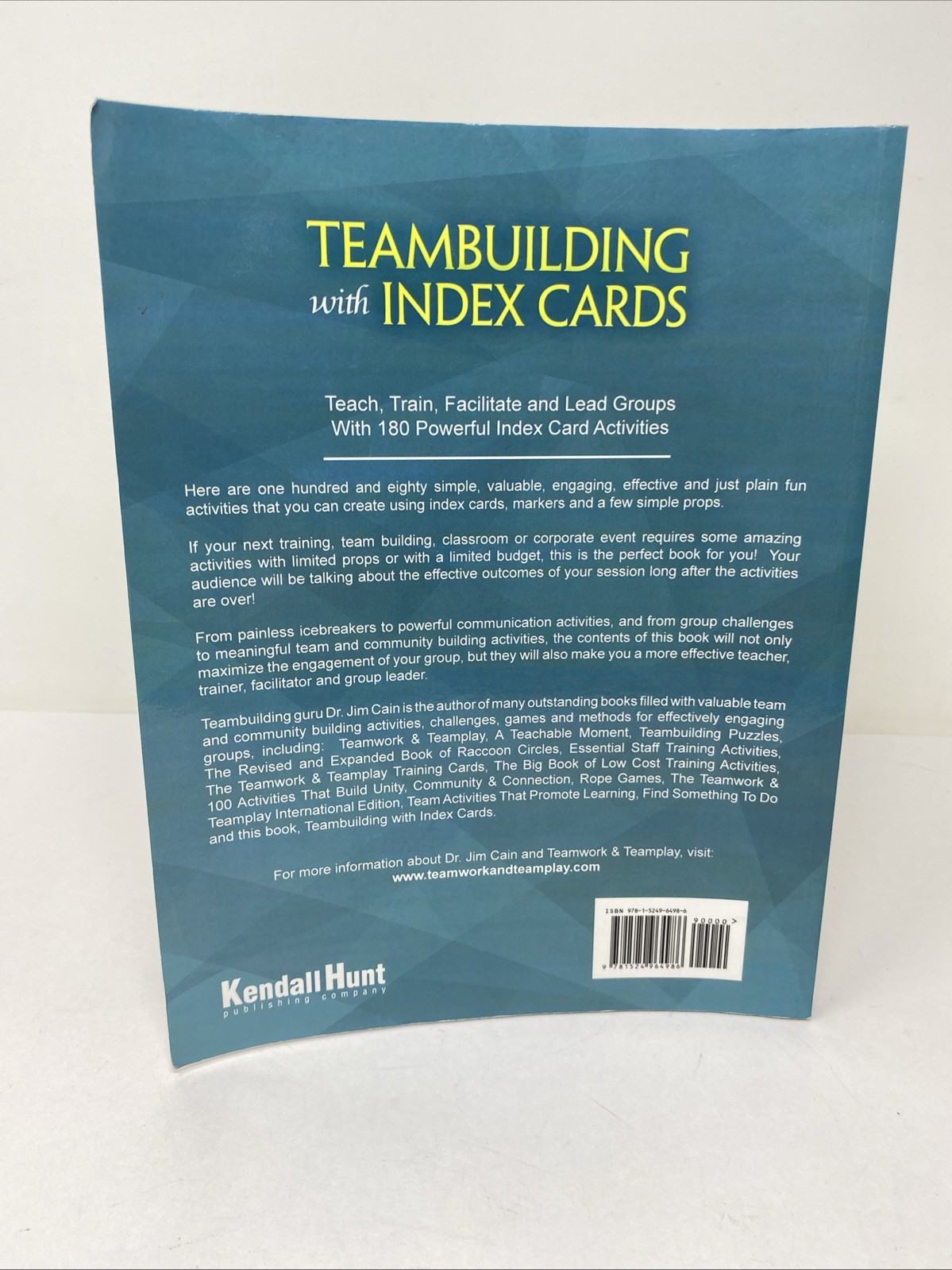 Teambuilding with Index Cards by James Cain (2019, Trade Paperback)
