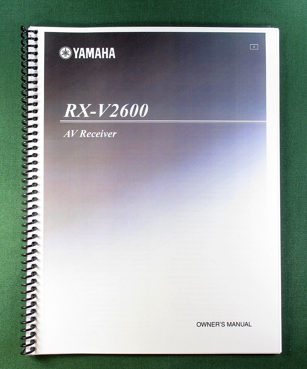Yamaha RX-V2600 Instruction Manual: 144 Pages & Protective Covers!