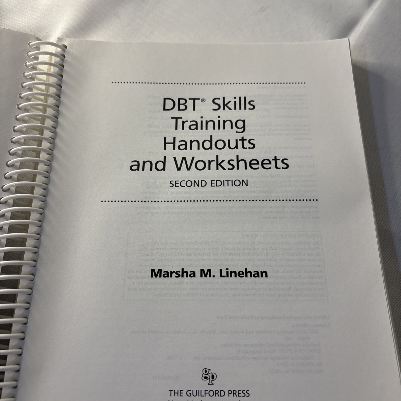 DBT Skills Training Handouts and Worksheets by Marsha M. Linehan 2014