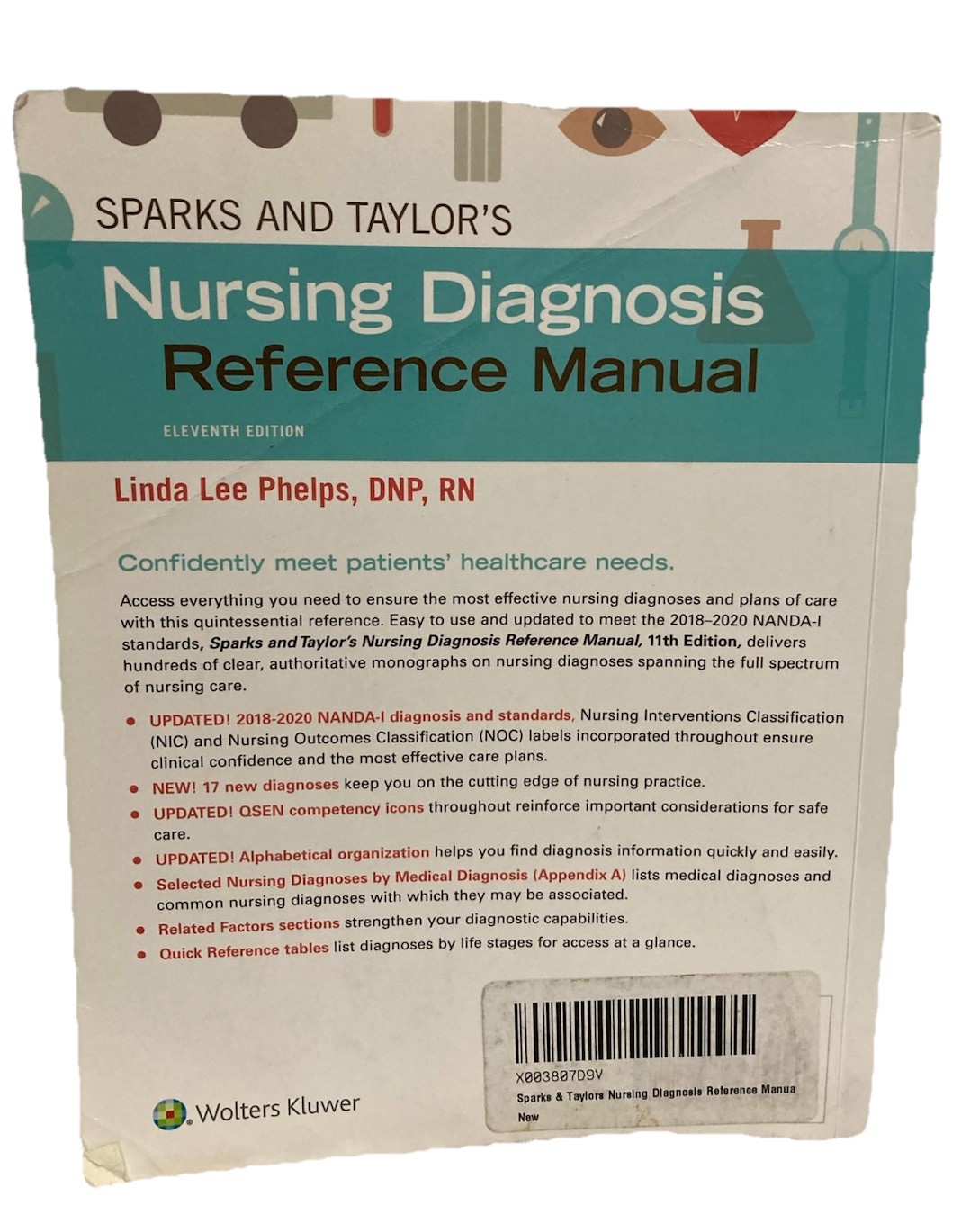 Sparks and Taylor’s Nursing Diagnosis Reference Manual, 11th Ed (SC 2020) – AUC