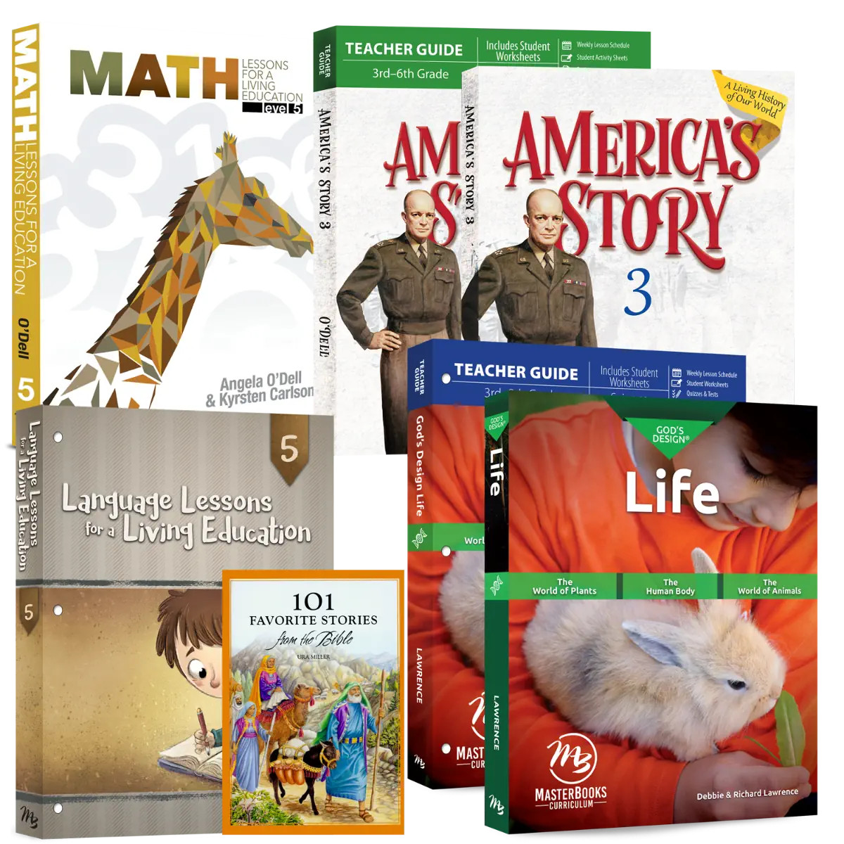 New Master Books GRADE 5 BASIC 4 SUBJECT SET Curriculum Package Homeschool
