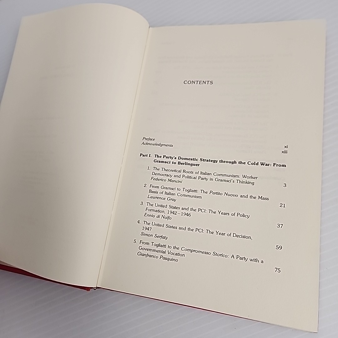 The Italian Communist Party: Yesterday, Today, & Tomorrow Serfaty Hardcover 1980