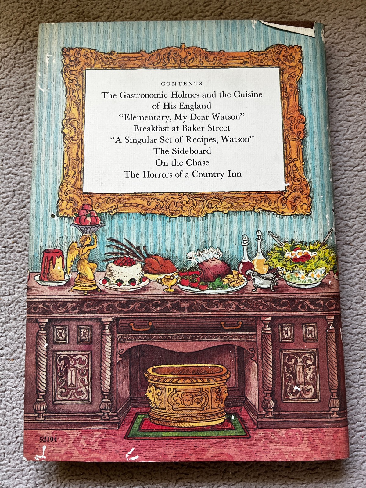 Dining with Sherlock Holmes A Baker Street Cookbook 1976 1st Printing HBDJ (C5)