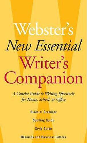 Webster’s New Essential Writer’s Companion: A Concise Guide to Writing Ef – GOOD