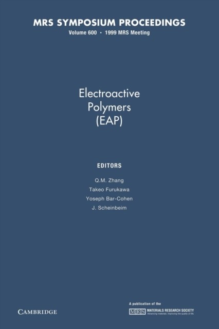 Zhang – Electroactive Polymers Eap Volume 600 – paperback or softba – G555z