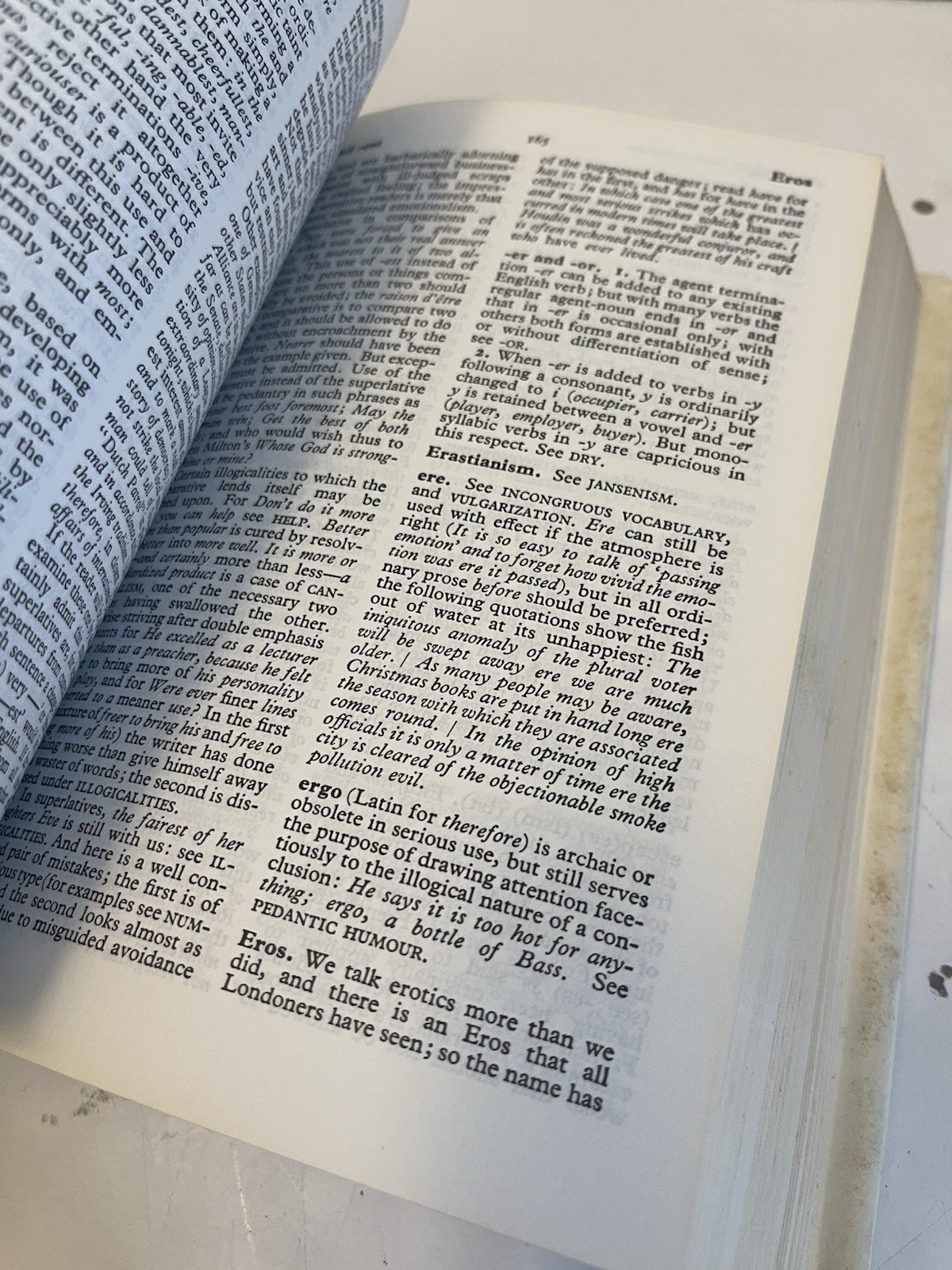 Dictionary of Modern English Usage by H. W. Fowler (1987, Hardcover Dust Jacket)