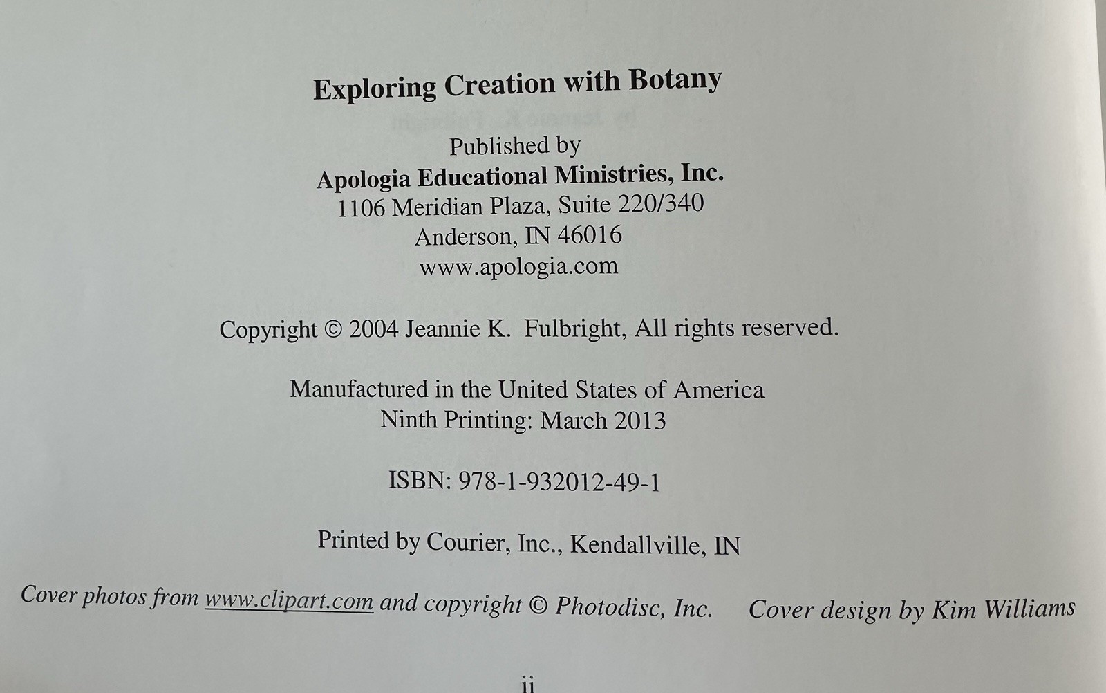 Apologia Exploring Creation With Botany (Young Explorer Series) by J. Fulbright
