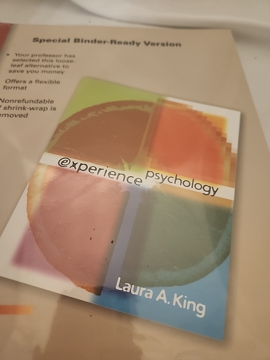 Experience Psychology Laura A King 2009 Binder Ready Version SHRINK WRAPPED NEW